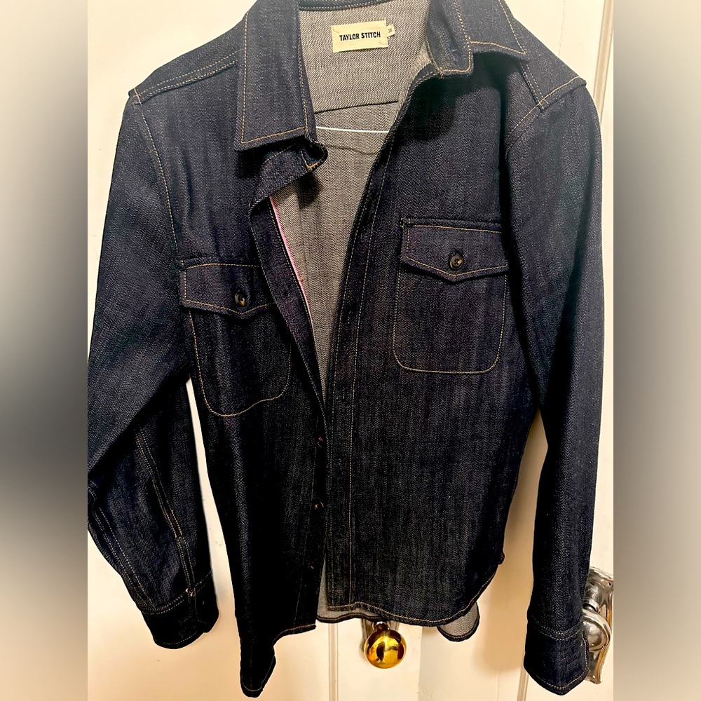 Taylor Stitch Denim Button-Up Jacket (Size 38)